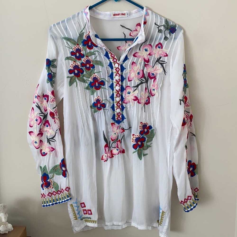 Johnny Was Tropical Garden Tunic 🌸🌷🌻✨❤️